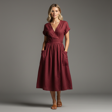 Rosalie Linen Casual Dress