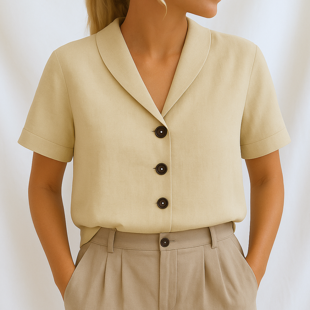 Chic Solid Blouse