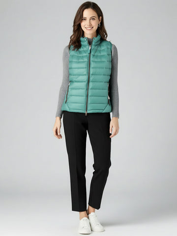 Matte Black Quilted Puffer Vest