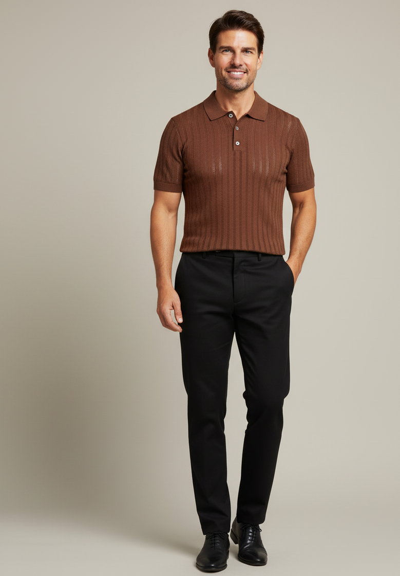 Paul Schmal Gestricktes Polohemd
