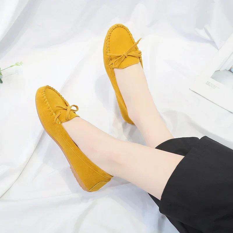 Mocasini clasici din piele întoarsă