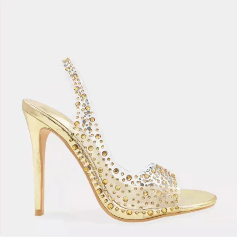 Crystal Clear Stiletto Sandals