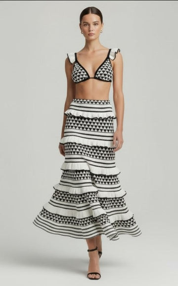 Ria Knitted Beach Skirt Set